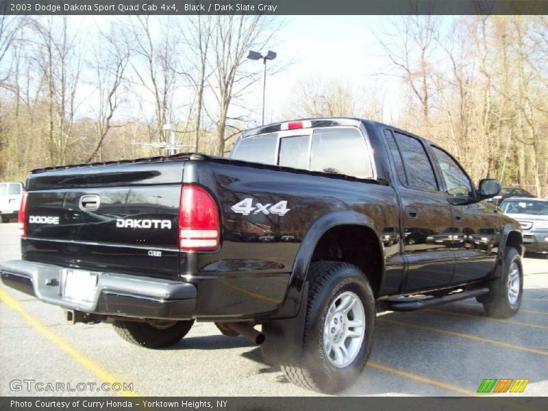 Black / Dark Slate Gray 2003 Dodge Dakota Sport Quad Cab 4x4