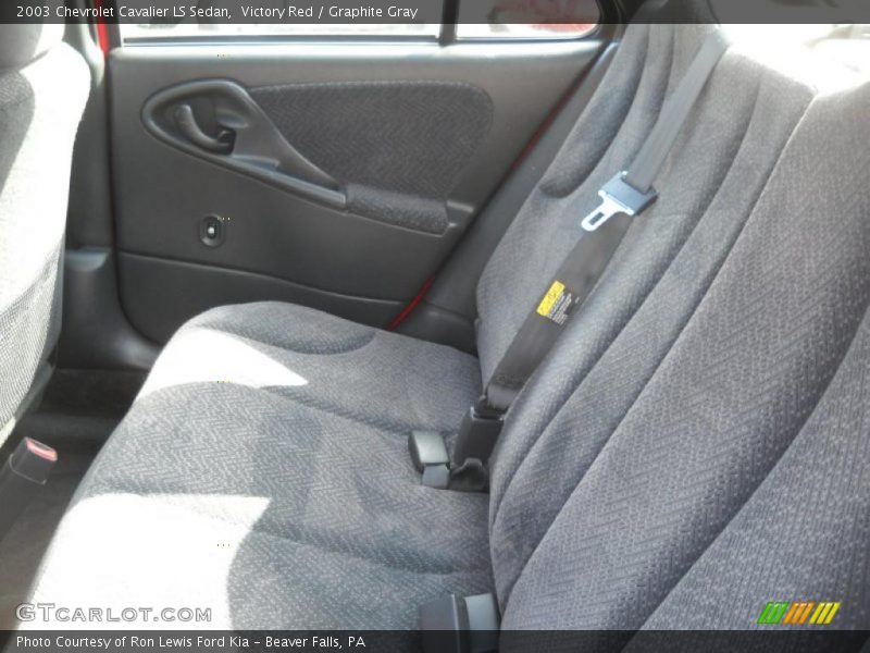 Victory Red / Graphite Gray 2003 Chevrolet Cavalier LS Sedan
