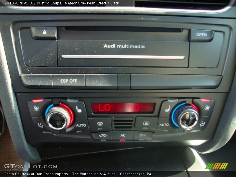 Meteor Gray Pearl Effect / Black 2010 Audi A5 3.2 quattro Coupe