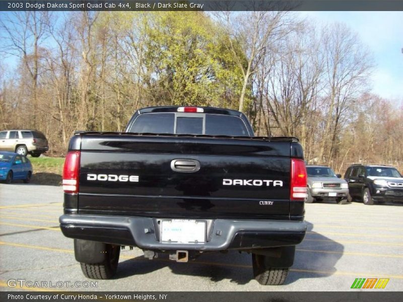 Black / Dark Slate Gray 2003 Dodge Dakota Sport Quad Cab 4x4