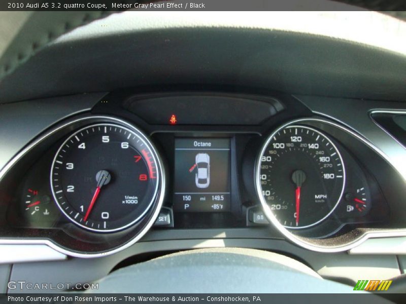 Meteor Gray Pearl Effect / Black 2010 Audi A5 3.2 quattro Coupe