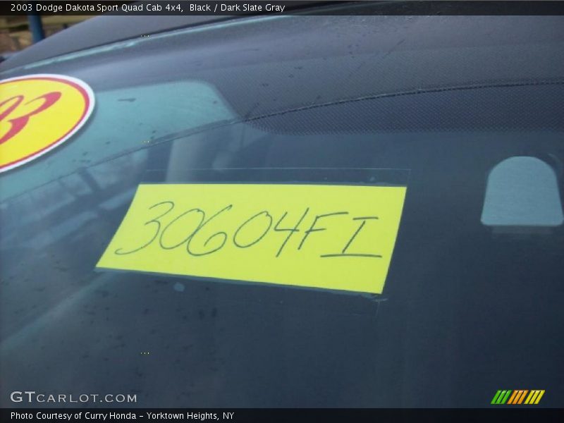 Black / Dark Slate Gray 2003 Dodge Dakota Sport Quad Cab 4x4
