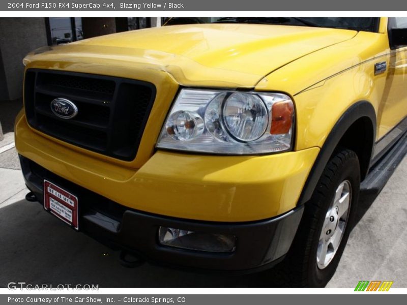 Blazing Yellow / Black 2004 Ford F150 FX4 SuperCab 4x4