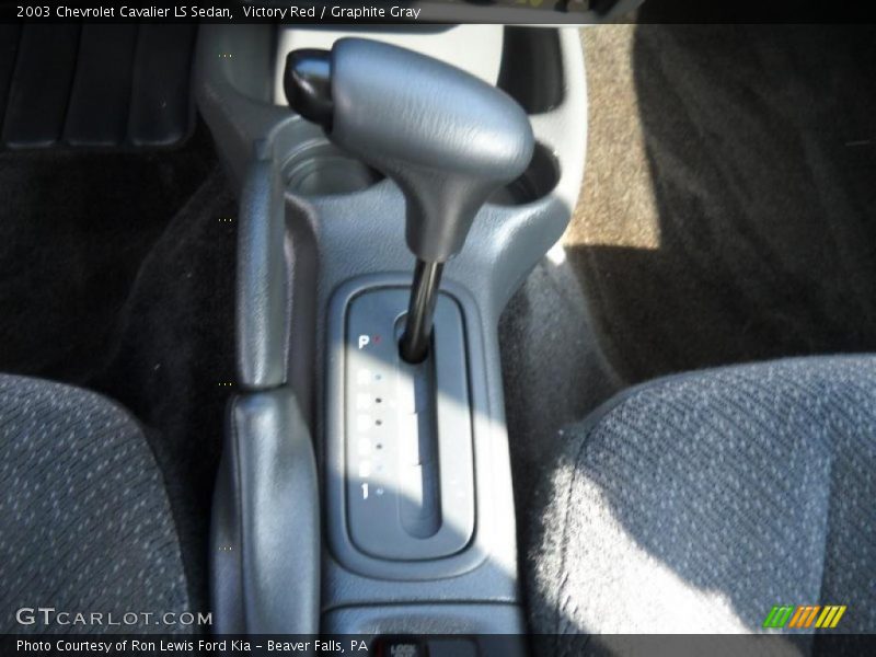 Victory Red / Graphite Gray 2003 Chevrolet Cavalier LS Sedan