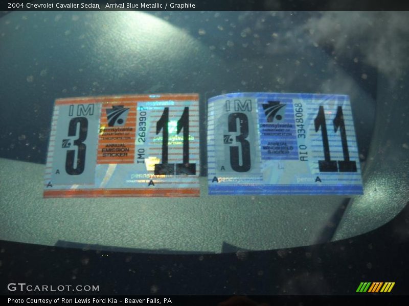 Arrival Blue Metallic / Graphite 2004 Chevrolet Cavalier Sedan