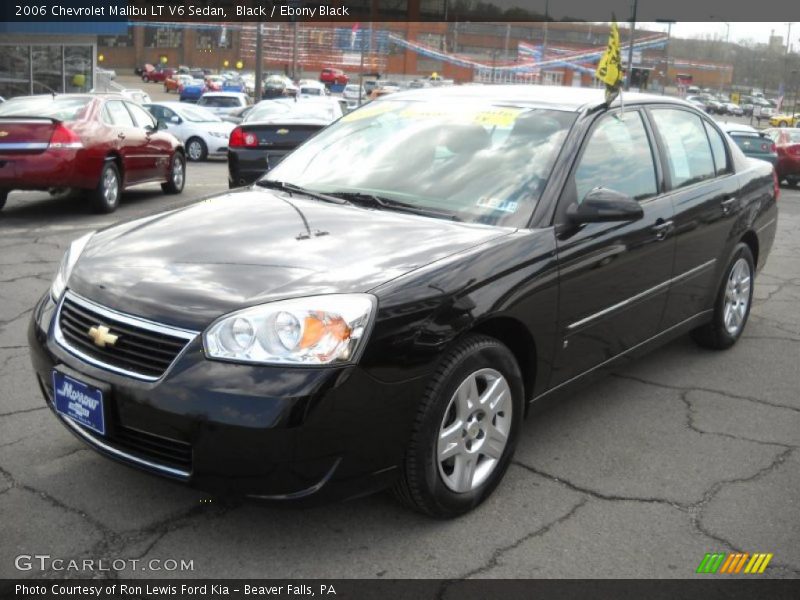 Black / Ebony Black 2006 Chevrolet Malibu LT V6 Sedan