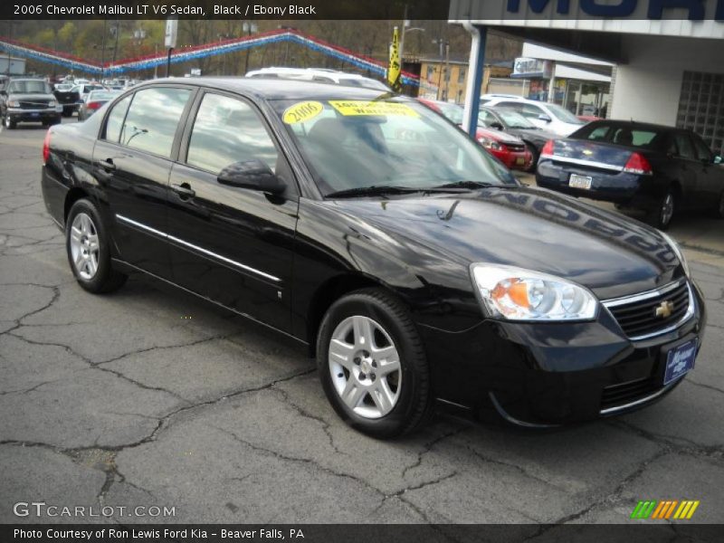 Black / Ebony Black 2006 Chevrolet Malibu LT V6 Sedan
