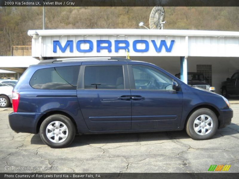 Velvet Blue / Gray 2009 Kia Sedona LX