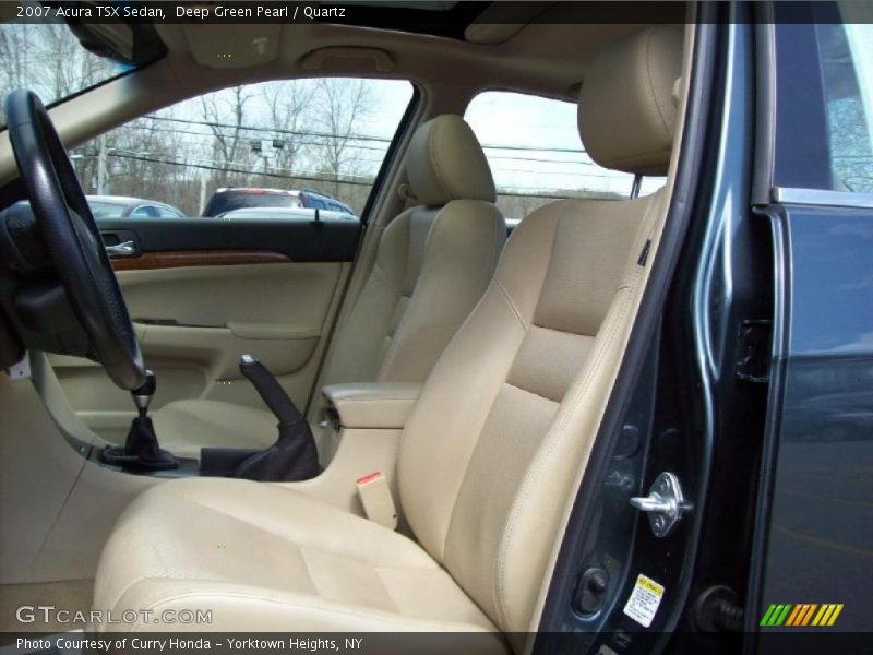 Deep Green Pearl / Quartz 2007 Acura TSX Sedan