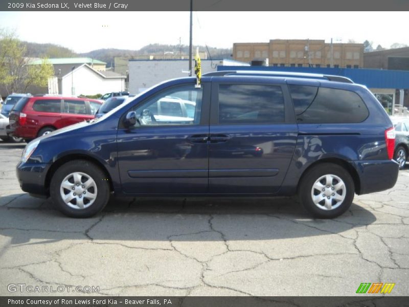 Velvet Blue / Gray 2009 Kia Sedona LX