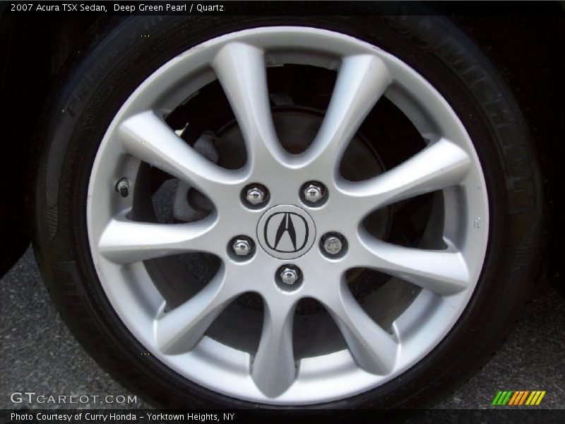 Deep Green Pearl / Quartz 2007 Acura TSX Sedan