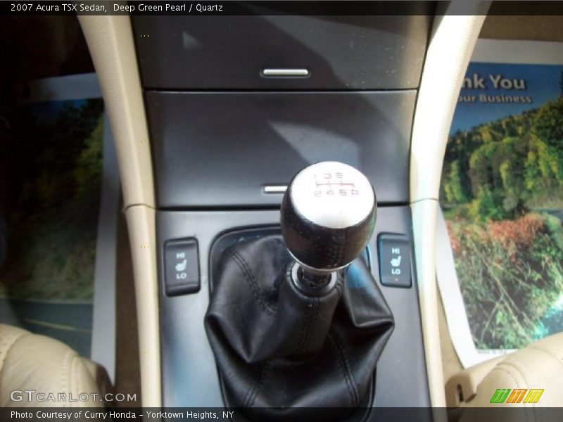 Deep Green Pearl / Quartz 2007 Acura TSX Sedan