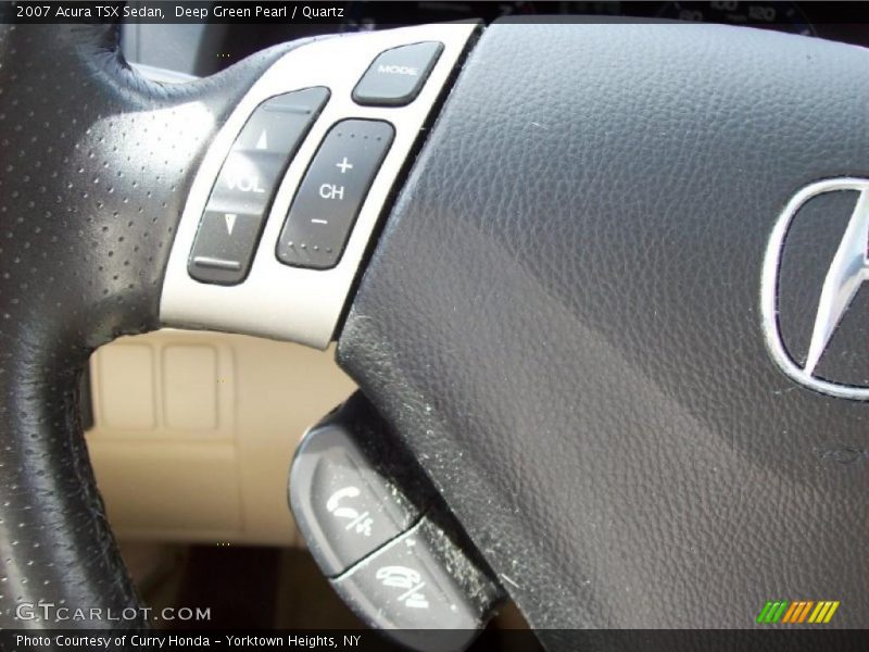 Deep Green Pearl / Quartz 2007 Acura TSX Sedan