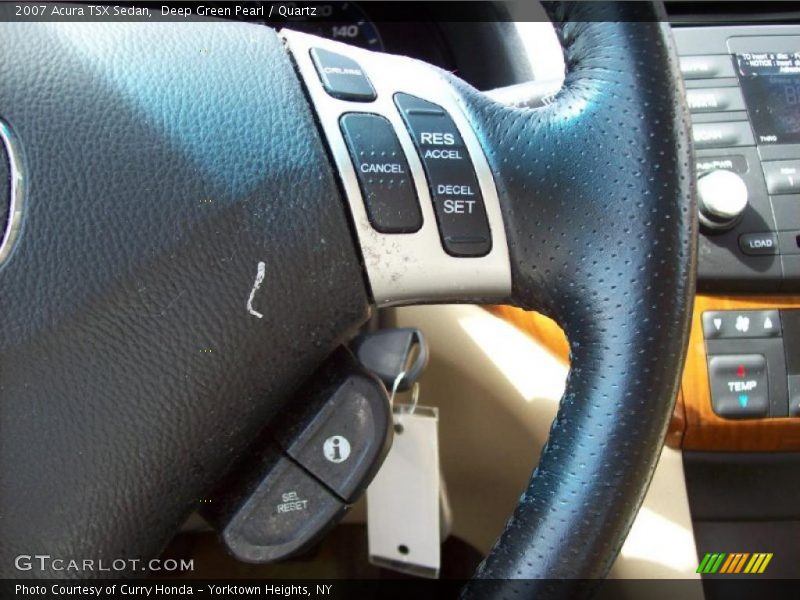 Deep Green Pearl / Quartz 2007 Acura TSX Sedan