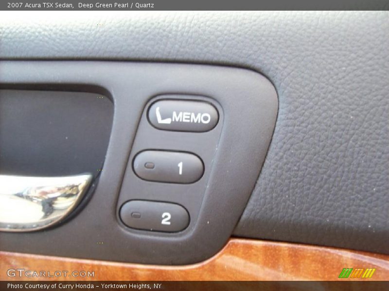 Deep Green Pearl / Quartz 2007 Acura TSX Sedan