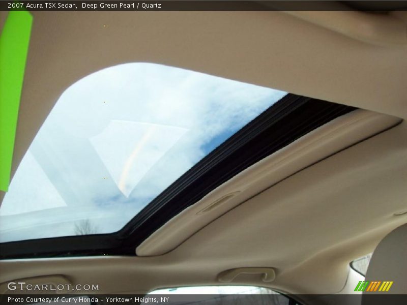 Deep Green Pearl / Quartz 2007 Acura TSX Sedan