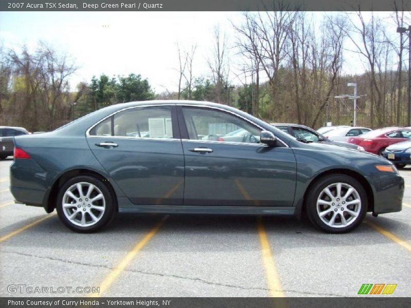 Deep Green Pearl / Quartz 2007 Acura TSX Sedan