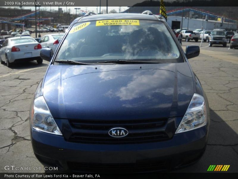 Velvet Blue / Gray 2009 Kia Sedona LX