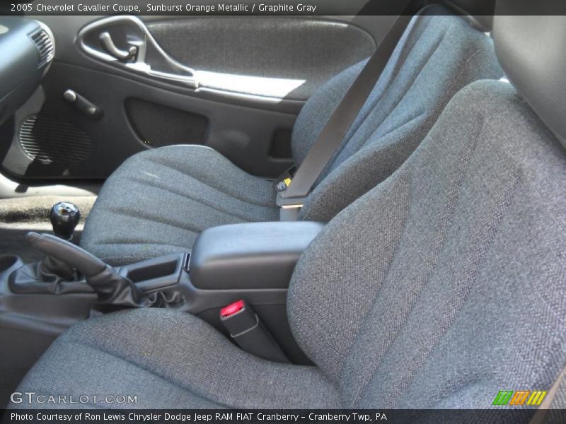 Sunburst Orange Metallic / Graphite Gray 2005 Chevrolet Cavalier Coupe