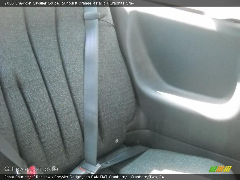 Sunburst Orange Metallic / Graphite Gray 2005 Chevrolet Cavalier Coupe