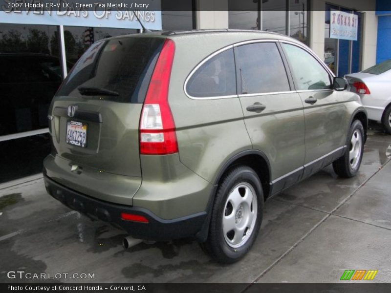 Green Tea Metallic / Ivory 2007 Honda CR-V LX