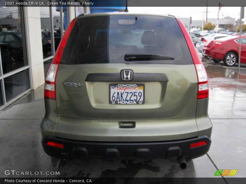 Green Tea Metallic / Ivory 2007 Honda CR-V LX