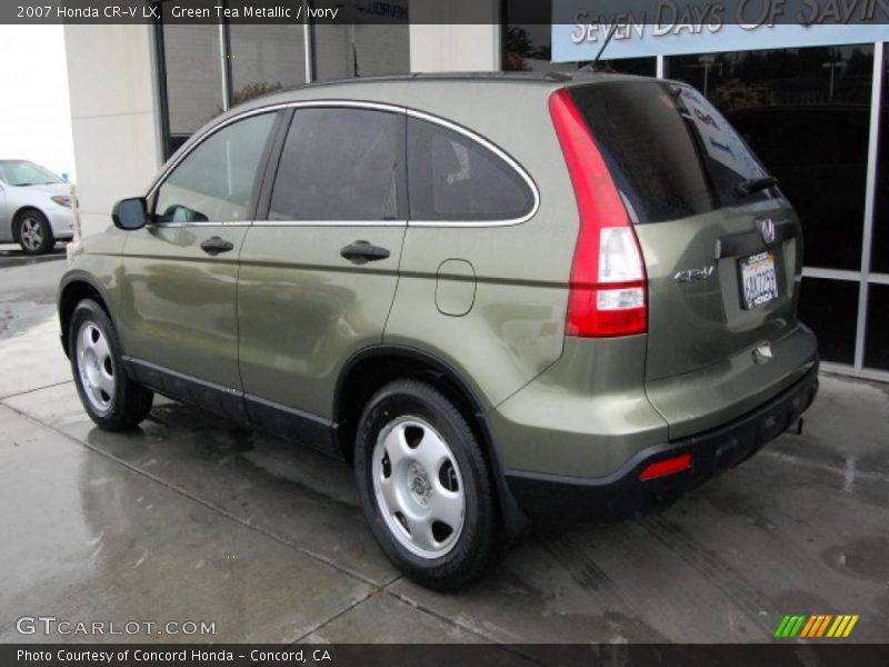 Green Tea Metallic / Ivory 2007 Honda CR-V LX