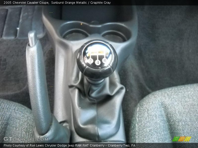 Sunburst Orange Metallic / Graphite Gray 2005 Chevrolet Cavalier Coupe