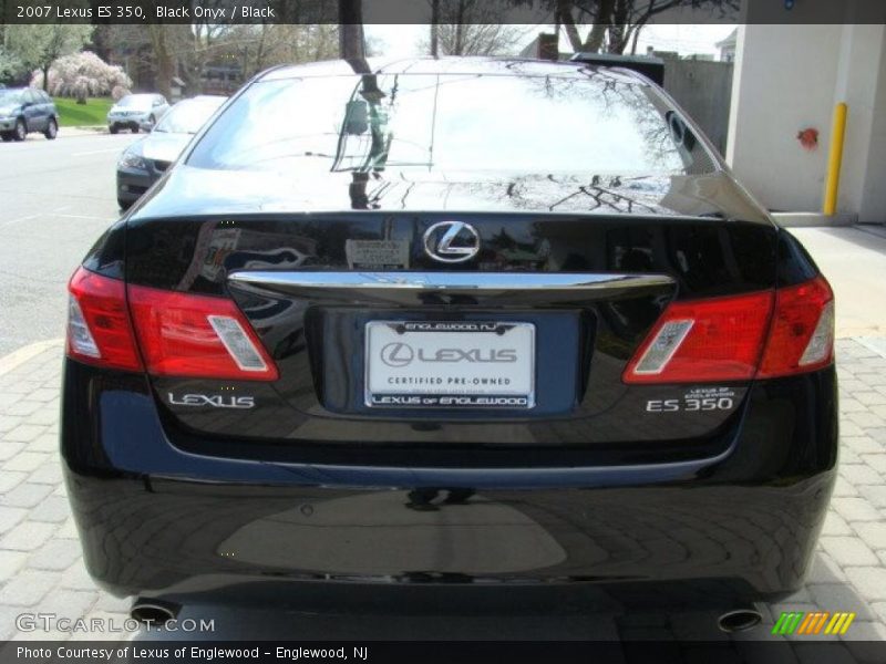 Black Onyx / Black 2007 Lexus ES 350