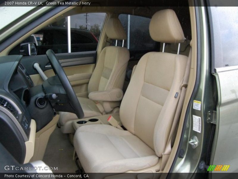 Green Tea Metallic / Ivory 2007 Honda CR-V LX
