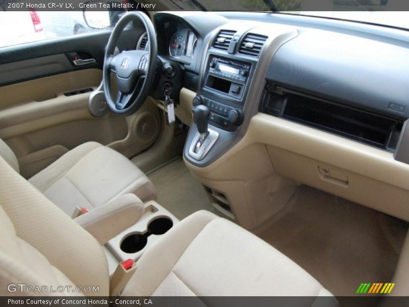 Green Tea Metallic / Ivory 2007 Honda CR-V LX