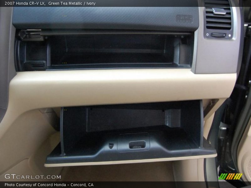 Green Tea Metallic / Ivory 2007 Honda CR-V LX