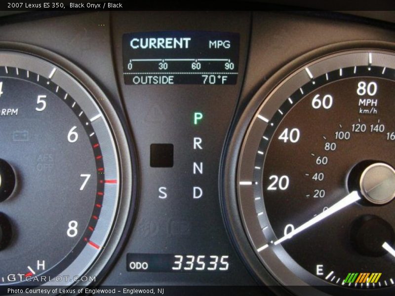 Black Onyx / Black 2007 Lexus ES 350