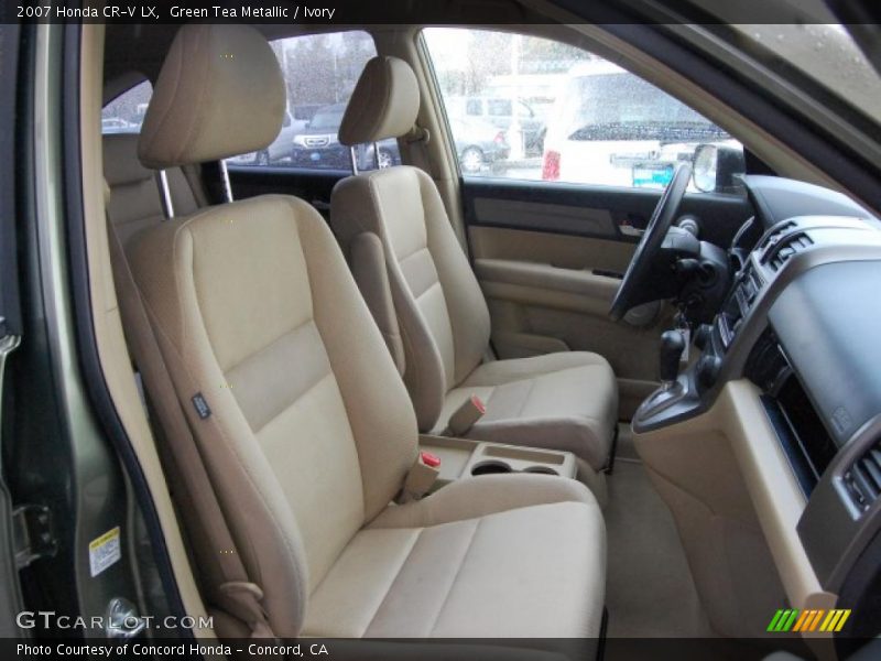 Green Tea Metallic / Ivory 2007 Honda CR-V LX