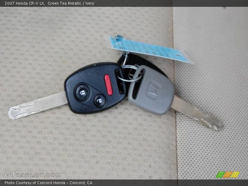 Green Tea Metallic / Ivory 2007 Honda CR-V LX