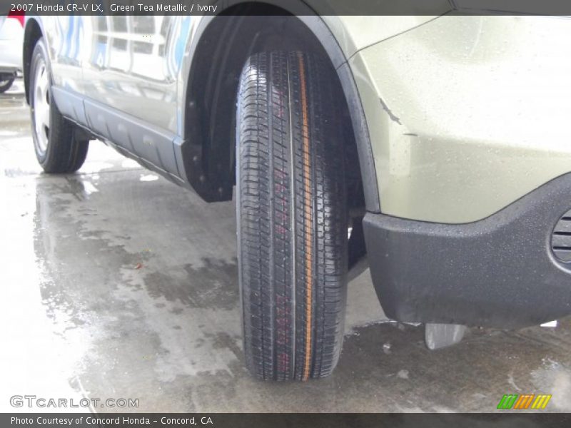 Green Tea Metallic / Ivory 2007 Honda CR-V LX