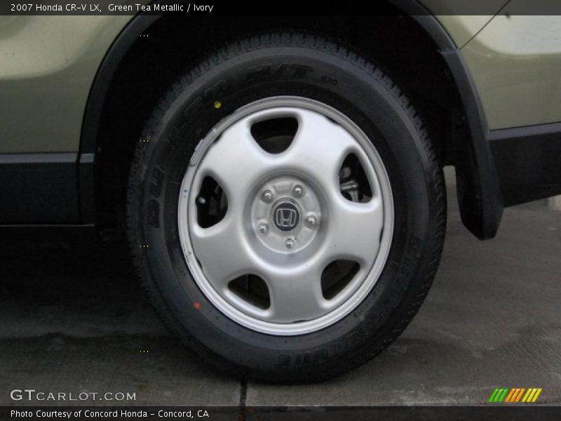 Green Tea Metallic / Ivory 2007 Honda CR-V LX