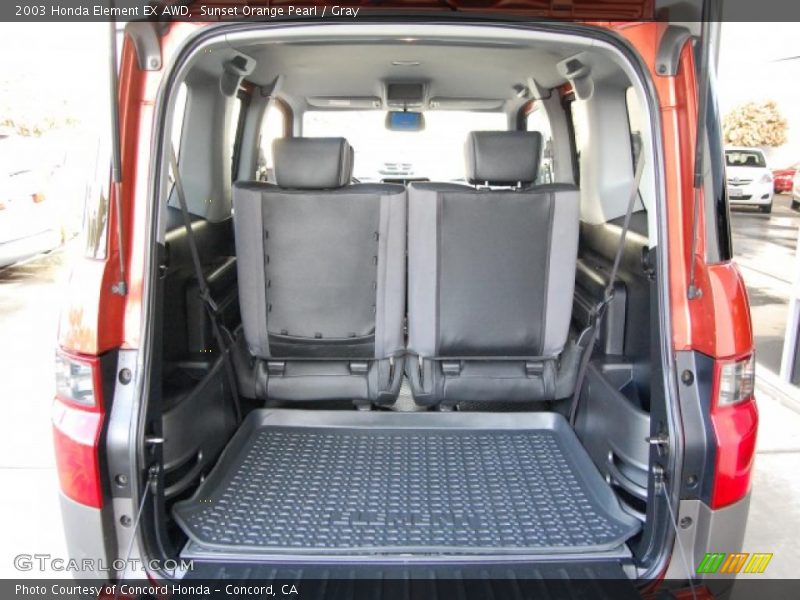 Sunset Orange Pearl / Gray 2003 Honda Element EX AWD