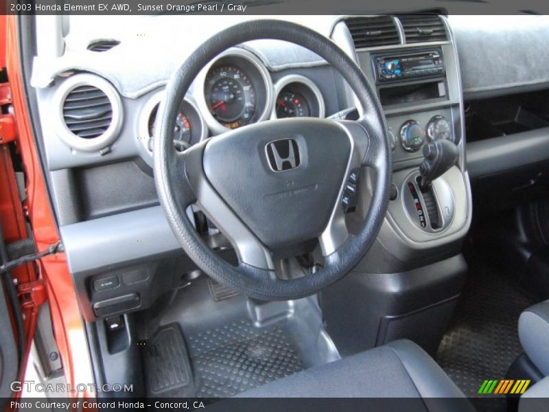 Sunset Orange Pearl / Gray 2003 Honda Element EX AWD