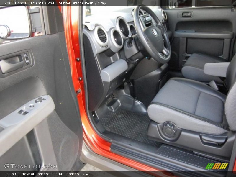 Sunset Orange Pearl / Gray 2003 Honda Element EX AWD