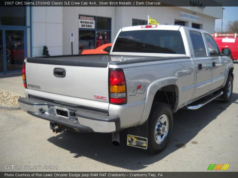 Silver Birch Metallic / Dark Charcoal 2007 GMC Sierra 2500HD Classic SLE Crew Cab 4x4