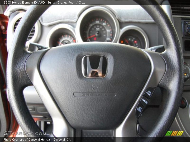 Sunset Orange Pearl / Gray 2003 Honda Element EX AWD
