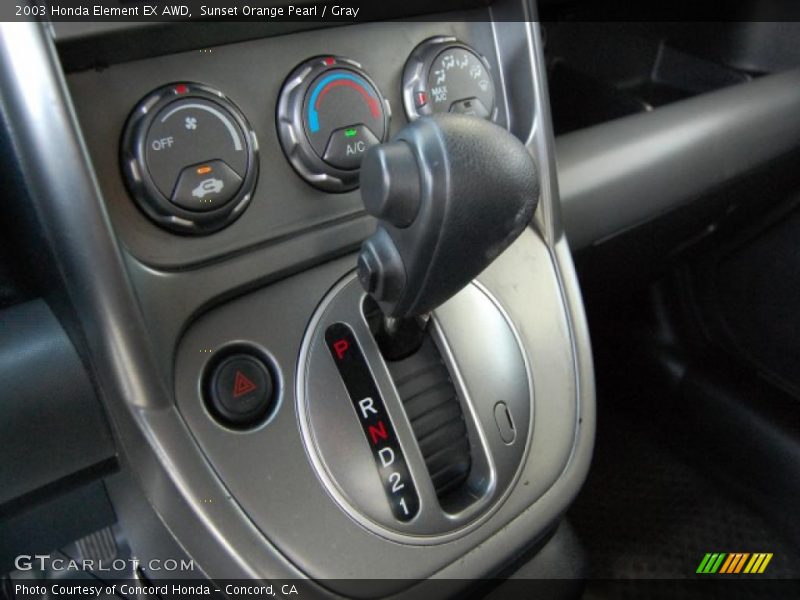 Sunset Orange Pearl / Gray 2003 Honda Element EX AWD
