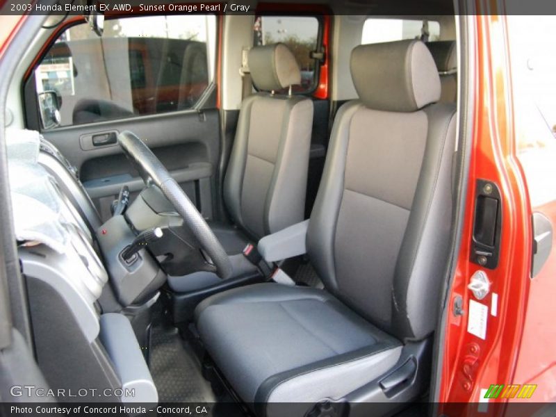 Sunset Orange Pearl / Gray 2003 Honda Element EX AWD