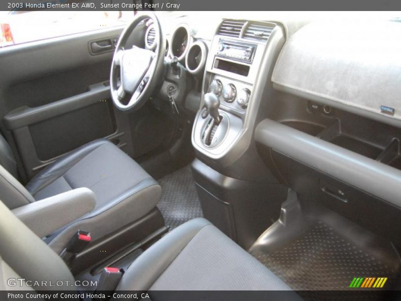 Sunset Orange Pearl / Gray 2003 Honda Element EX AWD