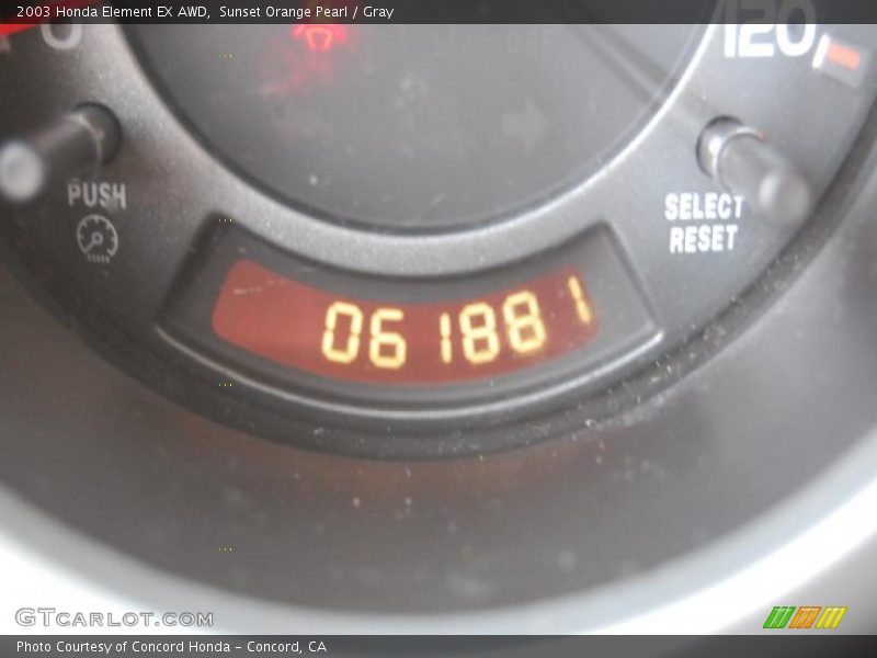 Sunset Orange Pearl / Gray 2003 Honda Element EX AWD