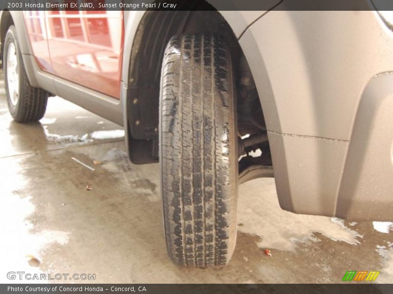 Sunset Orange Pearl / Gray 2003 Honda Element EX AWD