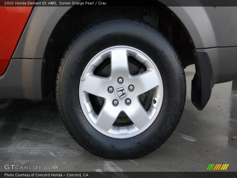 Sunset Orange Pearl / Gray 2003 Honda Element EX AWD