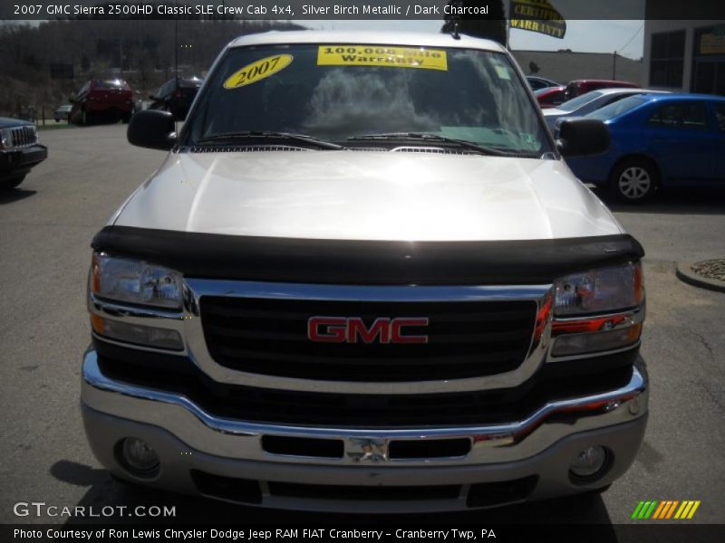 Silver Birch Metallic / Dark Charcoal 2007 GMC Sierra 2500HD Classic SLE Crew Cab 4x4