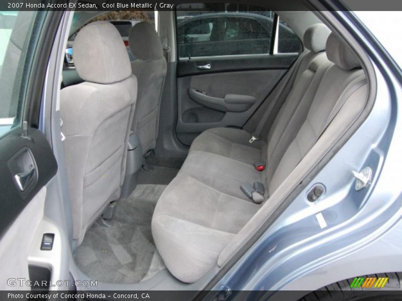 Cool Blue Metallic / Gray 2007 Honda Accord EX Sedan